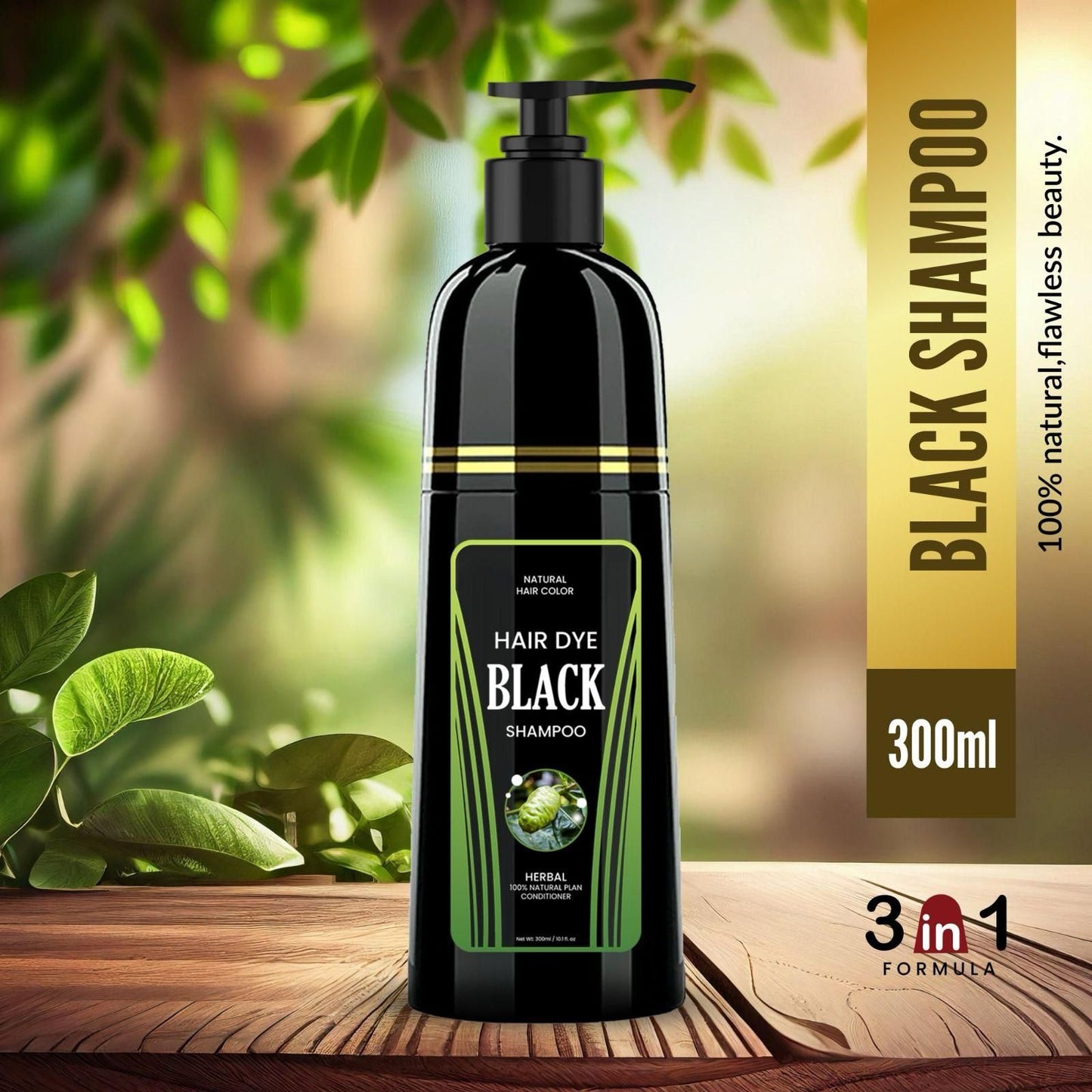 Radiant Locks Natural Hair Color Shampoo 300ml – Herbal Grey Coverage | NISHU Superstores