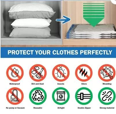 Reusable Vacuum Storage Ziplock Bags | Space Saver Compression Sealer – NISHU Superstores