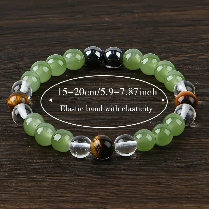 Tiger’s Eye Stone & Crystal Beads Bracelet – Natural Healing Energy | NISHU Superstores