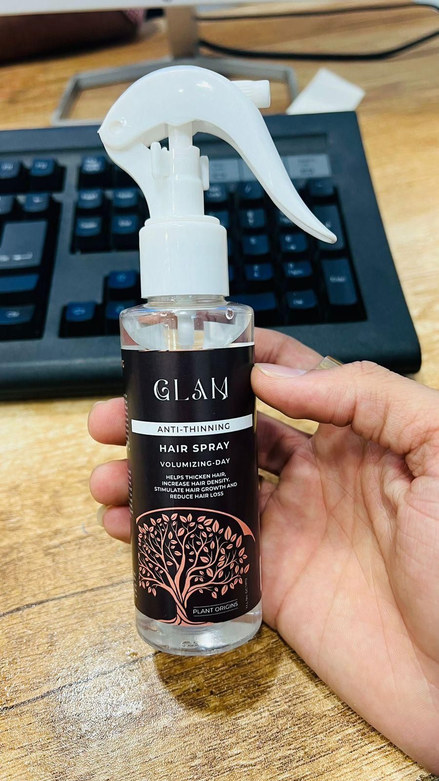 Glam Anti-Thinning Hair Spray 100ml – Volumizing Day Spray for Fuller Hair | NISHU Superstores