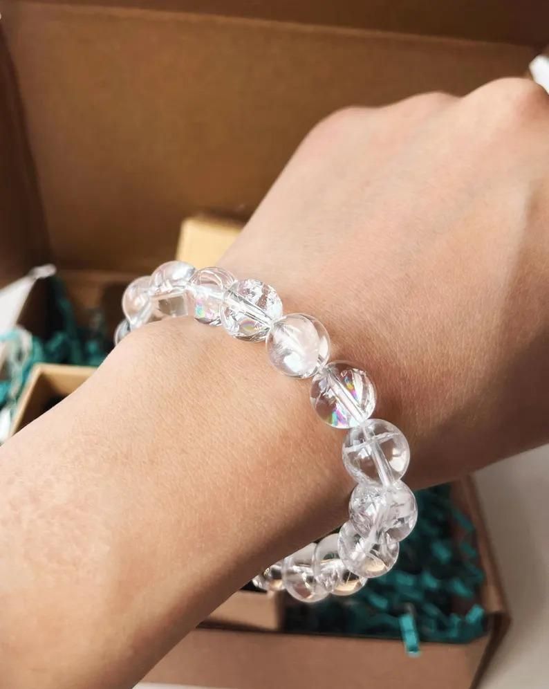 Majestic Crystals Clear Quartz Bracelet – Pack of 2 | Healing & Energy Balancing | NISHU Superstores