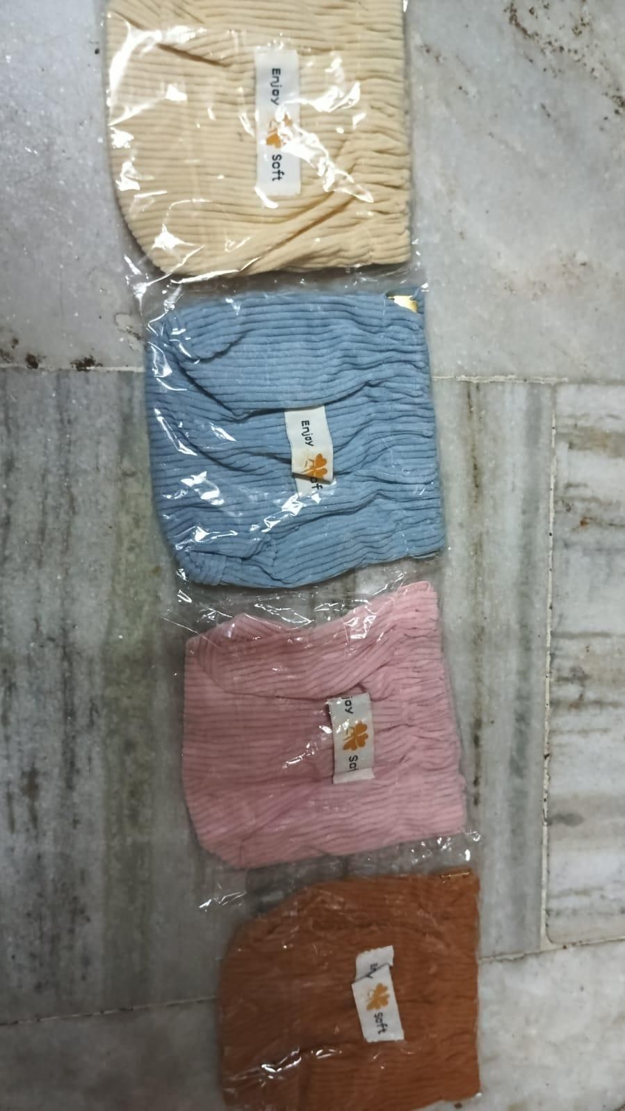 Small Corduroy Makeup Bag & Hair Tie Organizer Pouch | NISHU Superstores