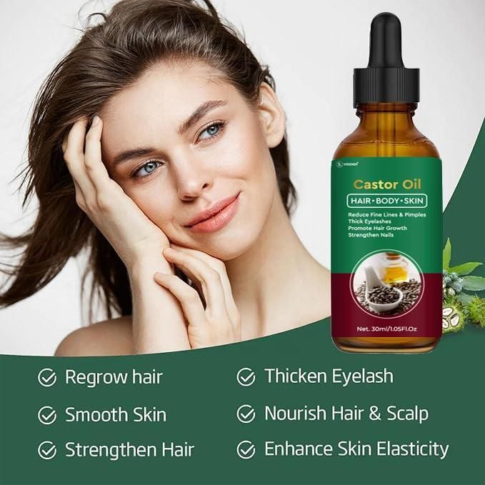 Castor Oil for Hair, Body & Skin (Pack of 2) – Pure & Natural Multipurpose Oil | NISHU Superstores