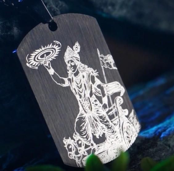 Guiding Krishna Godform Pendant with Chain | NISHU Superstores
