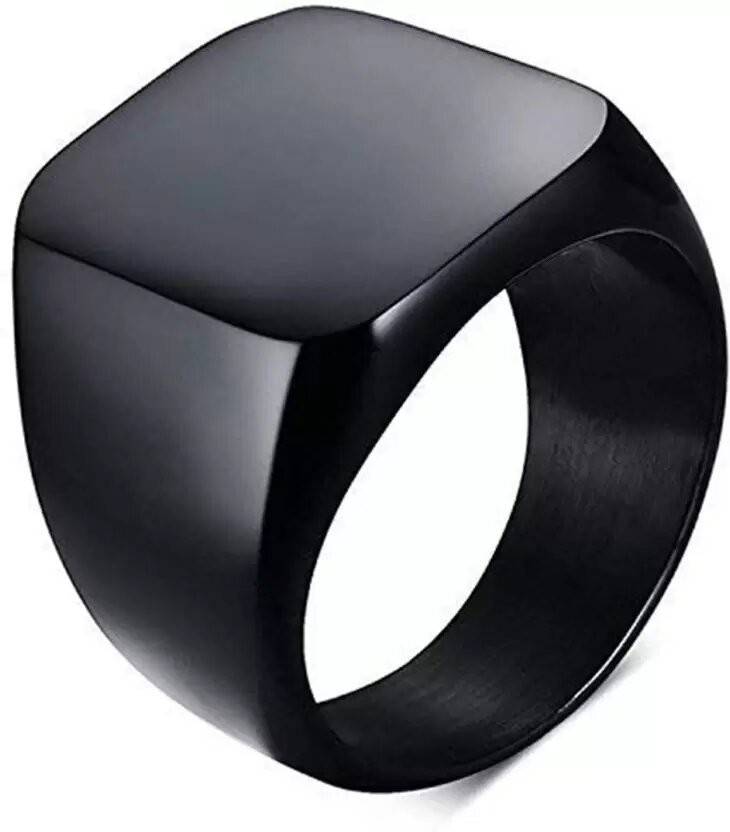 Saizen Silver Square Vintage Ring | Men’s & Women’s Jewelry | NISHU Superstores