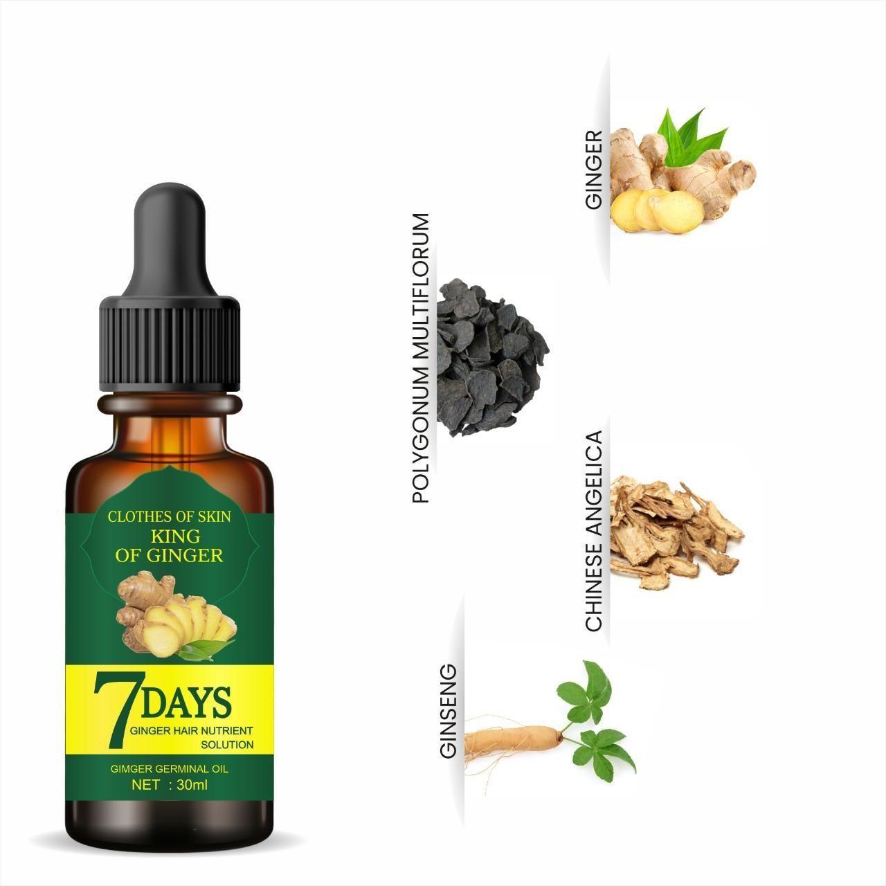Ginger Hair Growth Germinal Oil 30ml (Pack of 2) – Boost Hair Growth & Reduce Hair Fall | NISHU Superstores