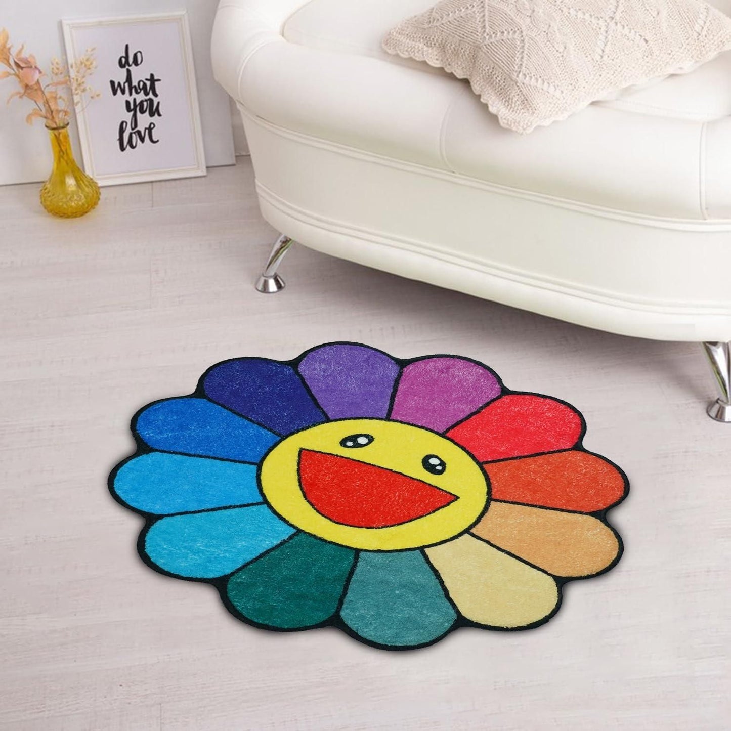 Sunflower Bathroom Rugs for Kids – Soft, Non-Slip & Cute Design | NISHU Superstores