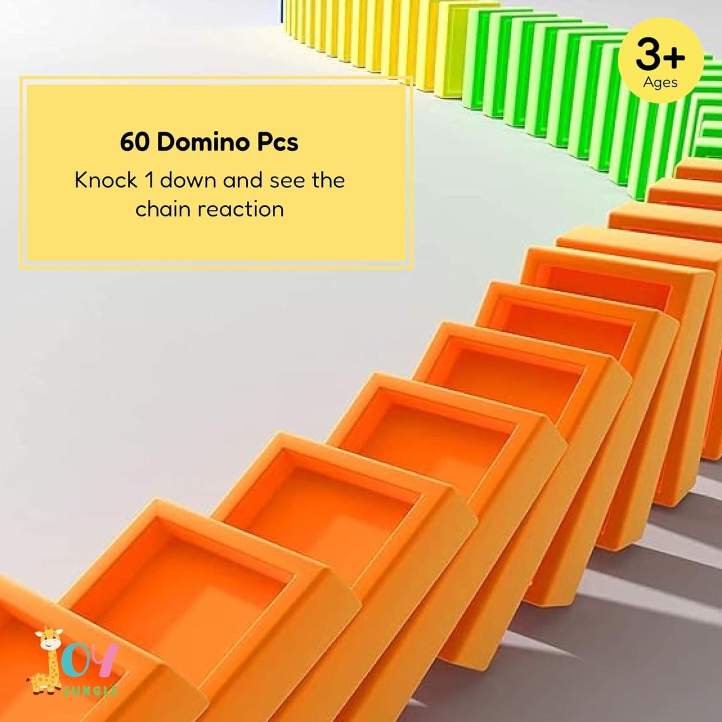 Train Toy Domino Set for Kids – BPA-Free Plastic with Sound & Automatic Domino Laying | NISHU Superstores