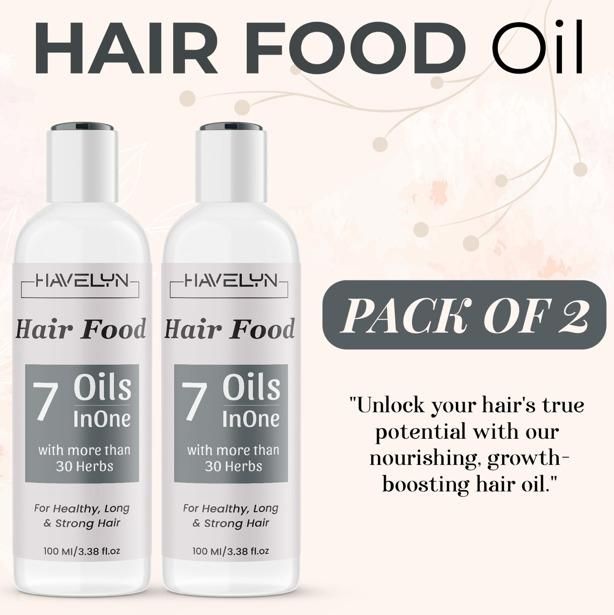 Havelyn Hair Food Oil 100ml (Pack of 2) – Deep Nourishment & Moisture for Strong, Shiny Hair | NISHU Superstores