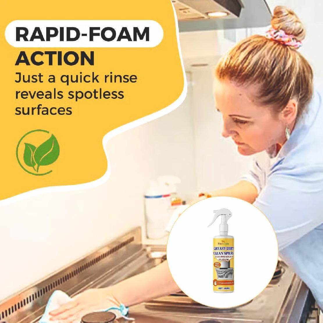 Greasy Dirt Clean Spray 100ml (Pack of 2) – Multi-Surface Cleaner | NISHU Superstores