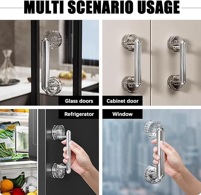 Crystal Suction Door Handle – Easy Install & Strong Grip | NISHU Superstores