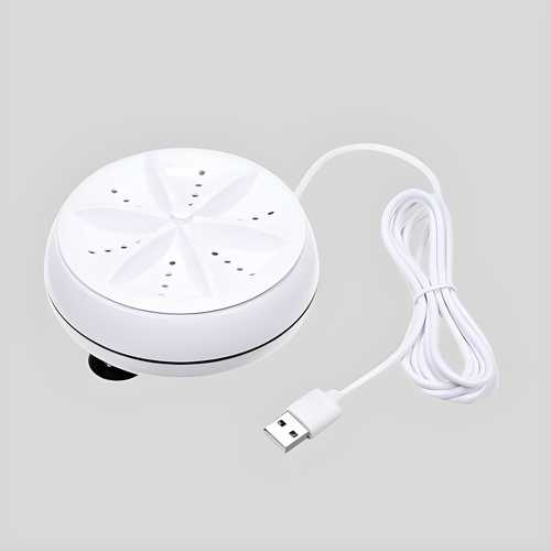 2-in-1 Mini Washing Machine – Portable Rotating Ultrasonic Turbine Washer | NISHU Superstores