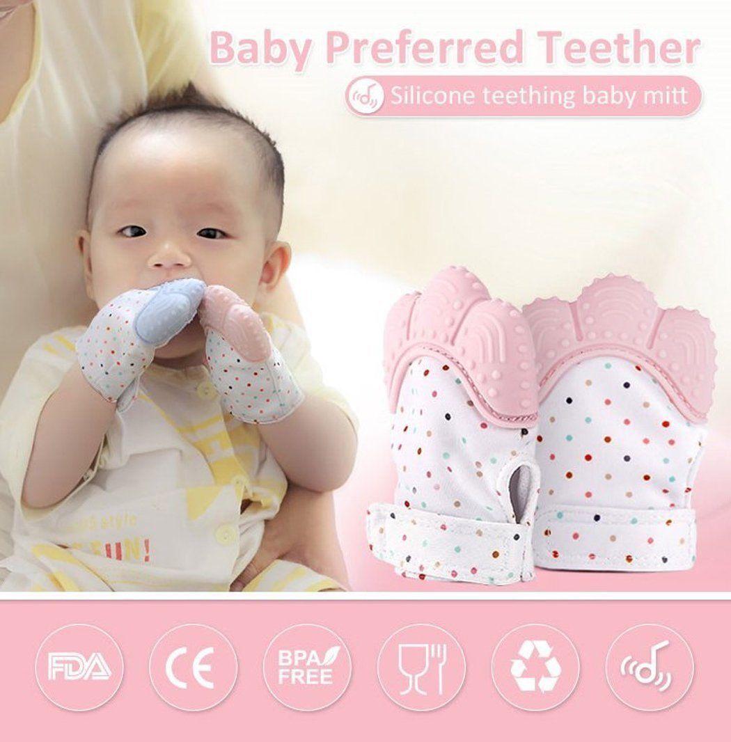 Silicone Teether Glove for Babies – Self-Soothing Teething Toy | NISHU Superstores