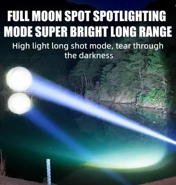Mini Rechargeable Laser Flashlight – Portable Camping Torch | NISHU Superstores