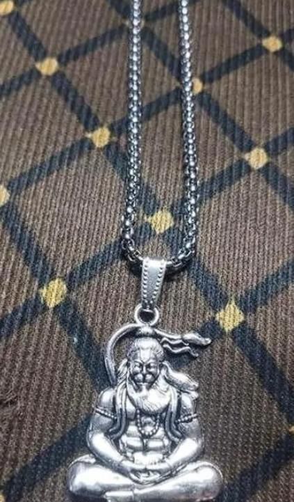 Hanuman Silver Locket with Chain – Spiritual Jewelry for Protection | NISHU Superstores