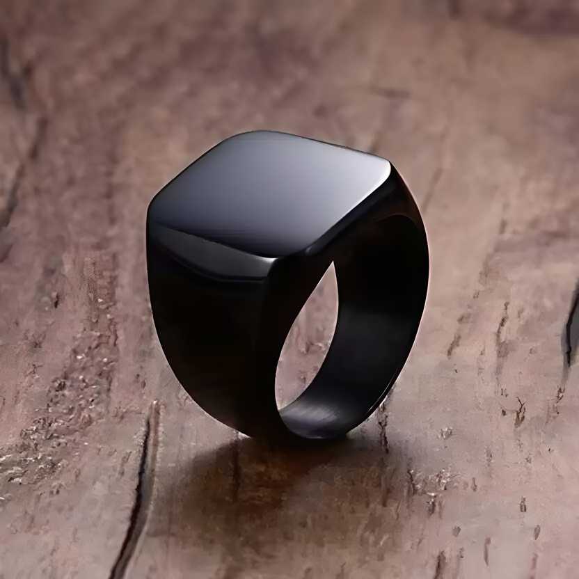 Saizen Silver Square Vintage Ring | Men’s & Women’s Jewelry | NISHU Superstores