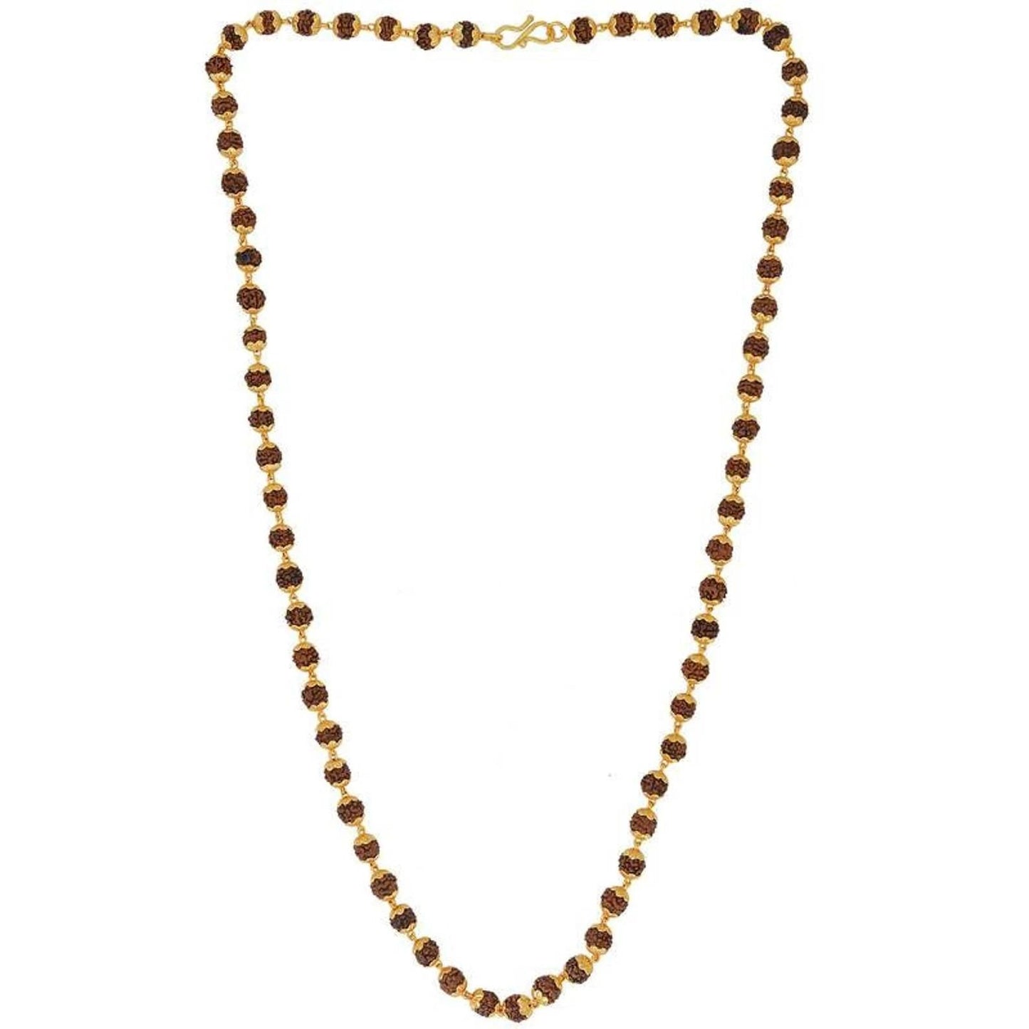 Gold-Plated Rudraksha Mala – Spiritual & Elegant Divine Necklace | NISHU Superstores