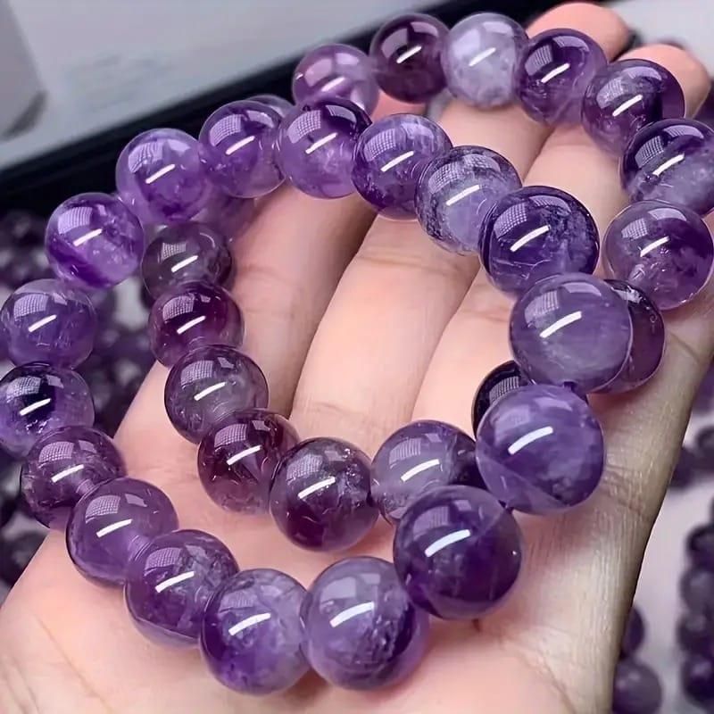 Stretchable Handmade Natural Crystal Stone Bracelet – Pack of 2 Spiritual Jewelry | NISHU Superstores