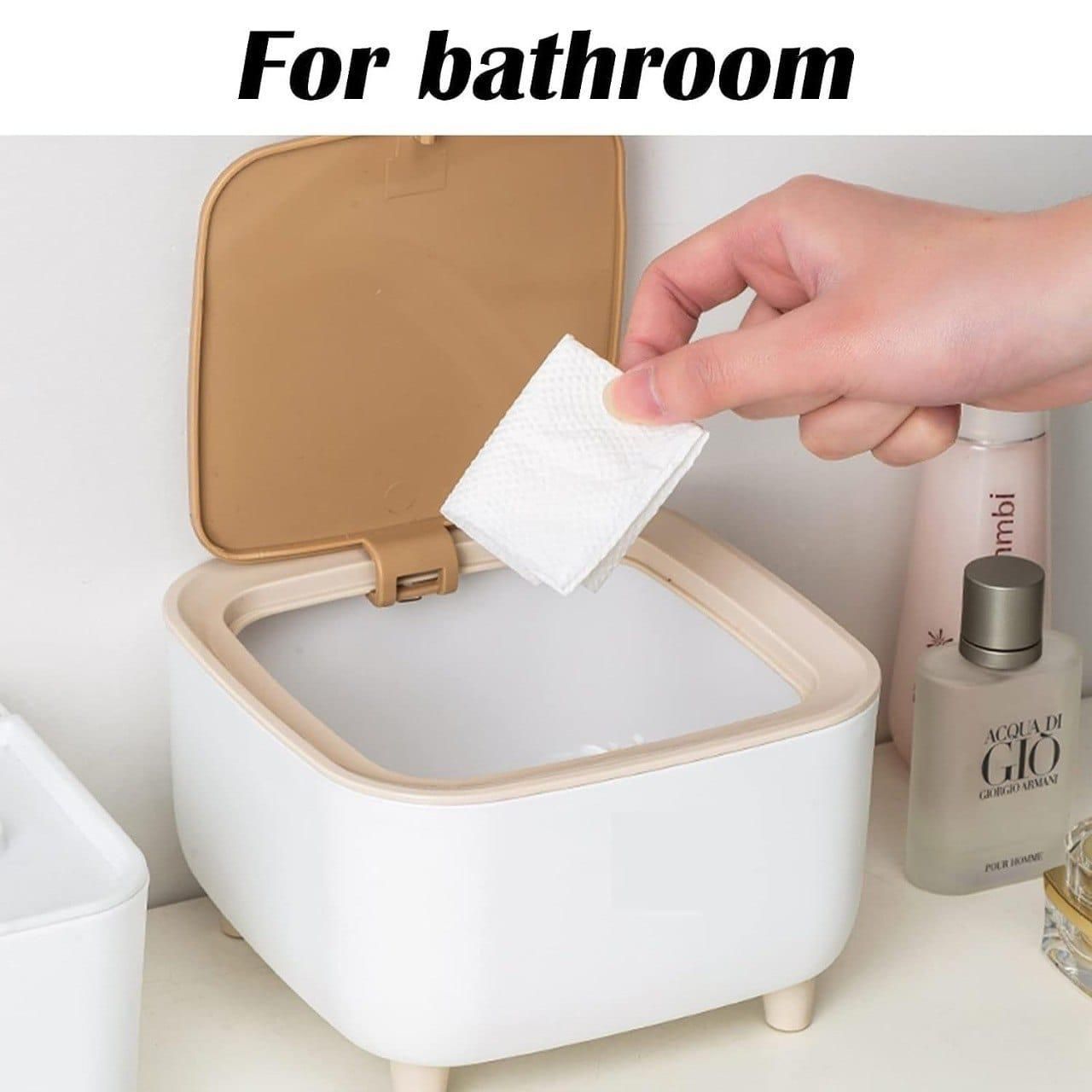 Classy Desktop Push Button Trash Bin – Mini Table Dustbin for Office & Home | NISHU Superstores