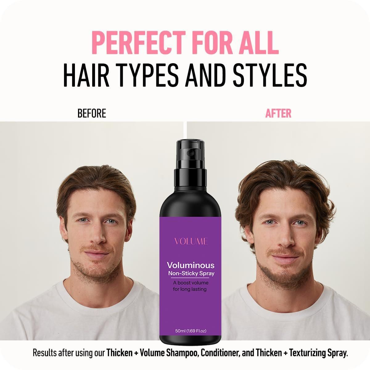 Volume Non-Sticky Hair Spray | 100ML x2 | Smooth & Shine | NISHU Superstores