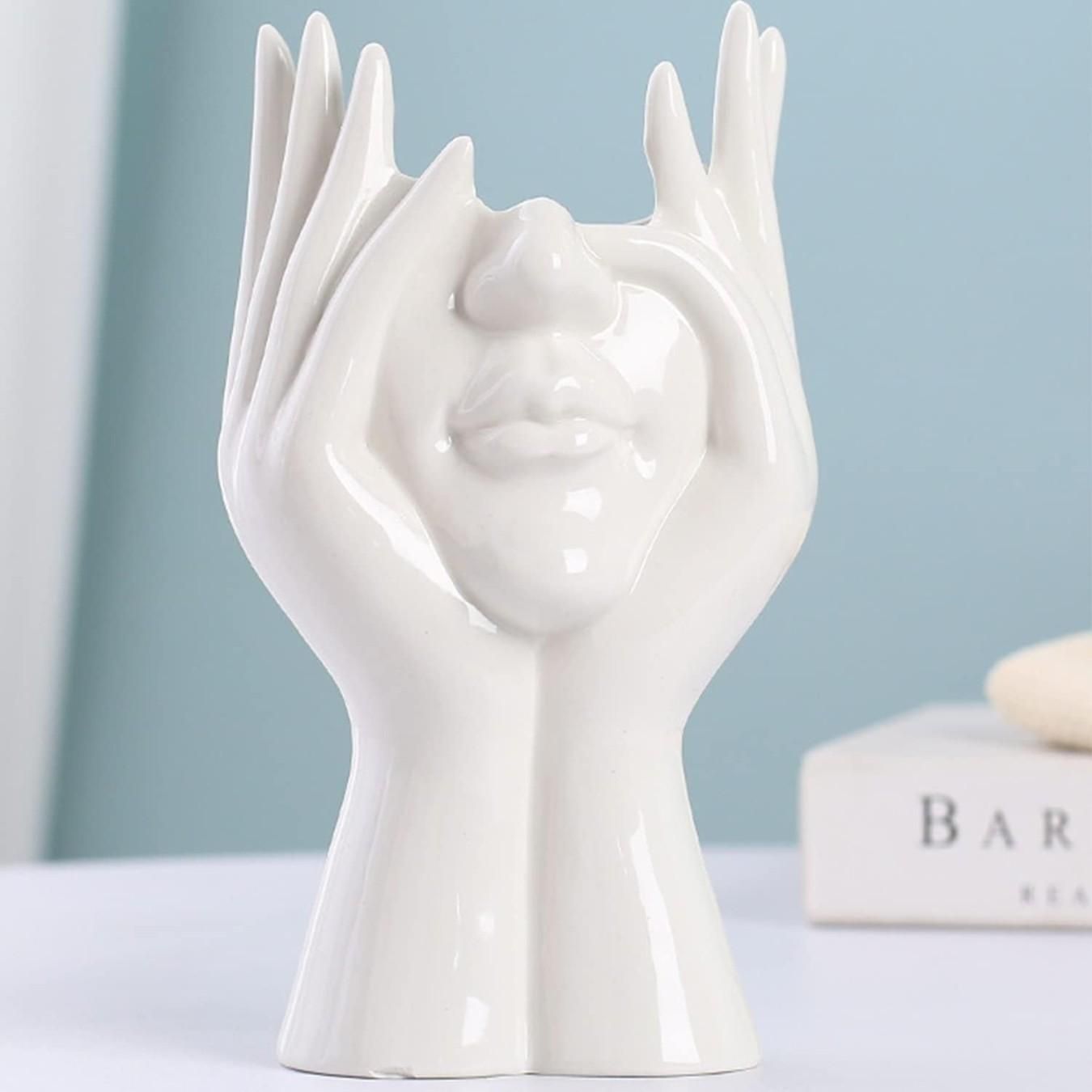 Aesthetic Face Vase – Modern Decorative Flower Pot for Home & Office | NISHU Superstores
