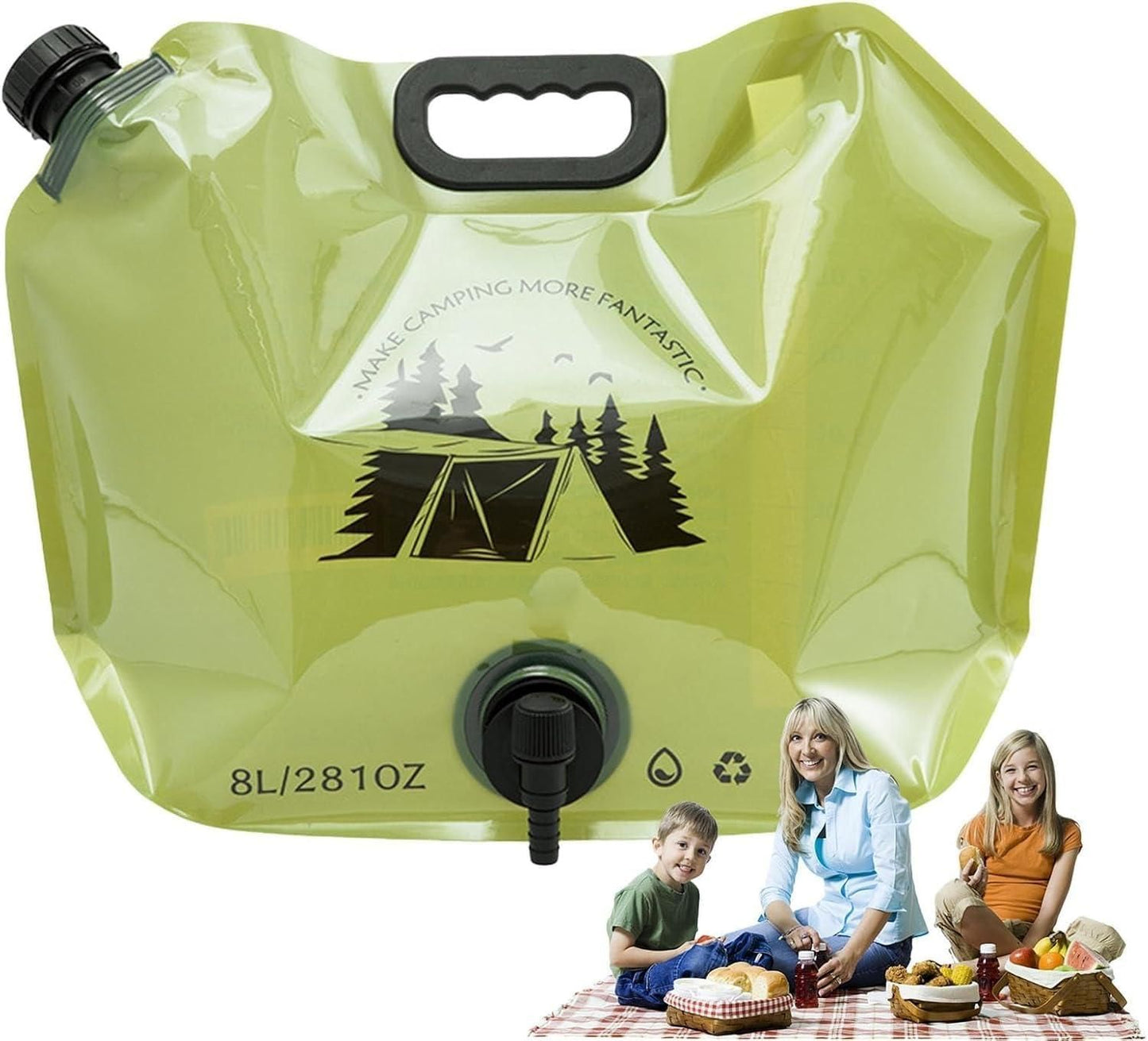 8L Large Capacity Camping Water Bag – Portable & Foldable Outdoor Storage | NISHU Superstores