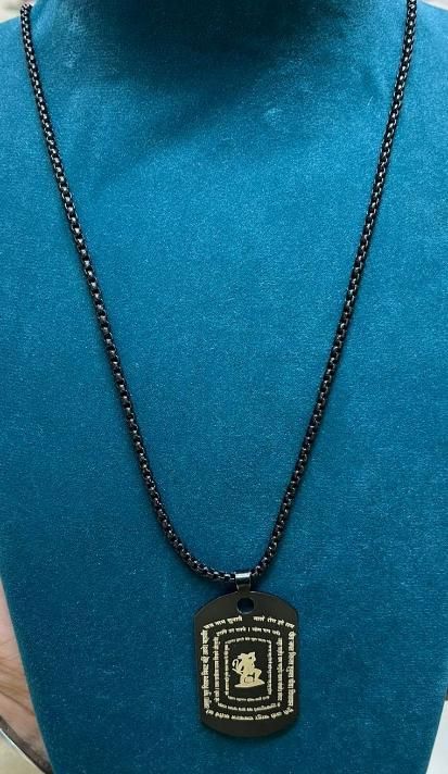 Hanuman Chalisa Pendant with Chain – Spiritual Protection & Blessings | NISHU Superstores