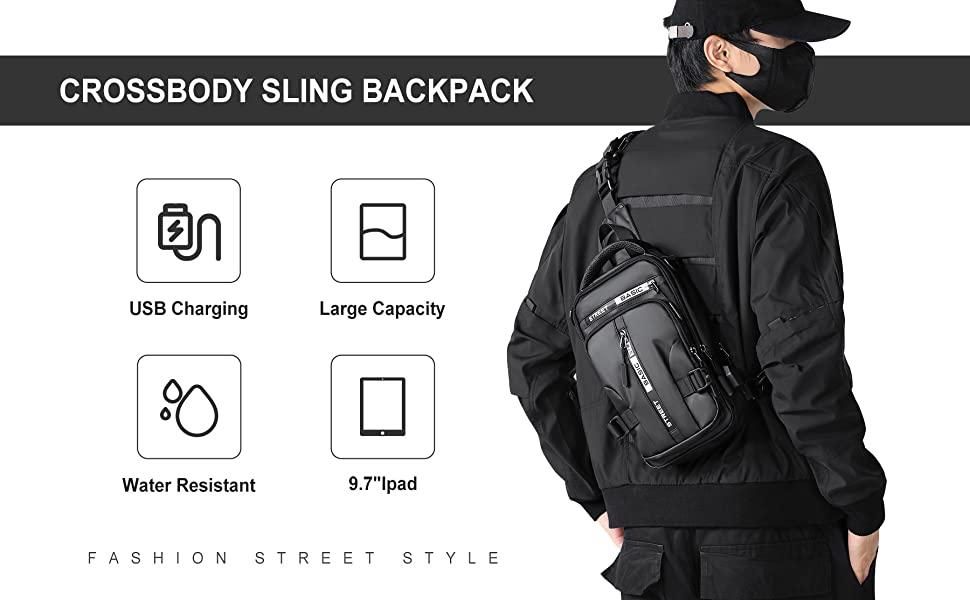 Sling Bag with USB Charging Port – Stylish & Smart Travel Companion | NISHU Superstores