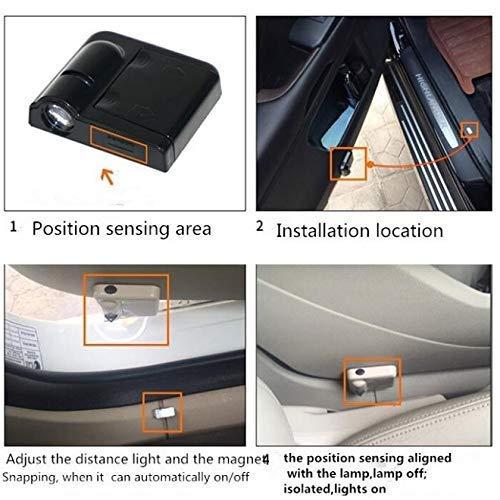 Automate Wireless Car Logo Shadow Projector Lights | Ghost Light Welcome Kit | NISHU Superstores