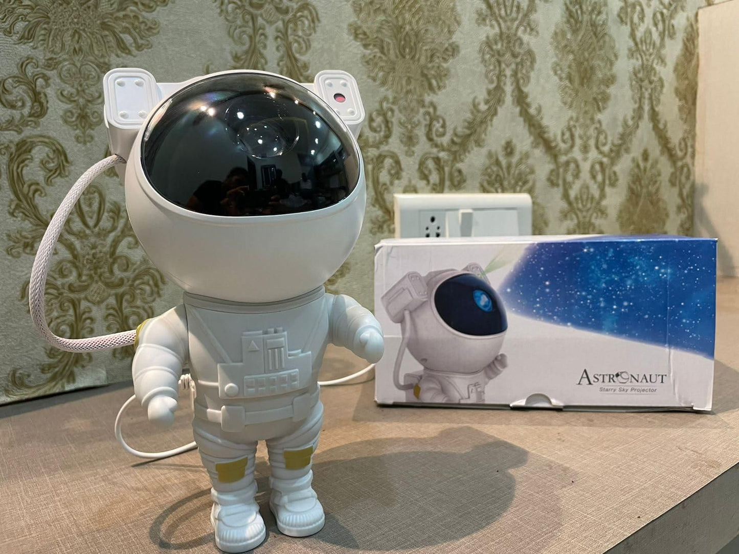 Astronaut Galaxy Projector – 360° Magnetic Head Rotation with Remote Control | NISHU Superstores