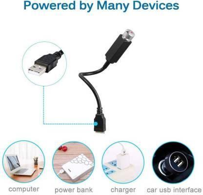 12V LED Star Decoration Light for Car & Room | 360° Rotating USB Disco Laser Light | NISHU Superstores