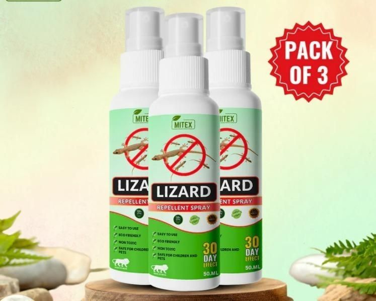 Lizard Repellent Spray (Pack of 3, 50ml Each) – Natural Pest Control | NISHU Superstores