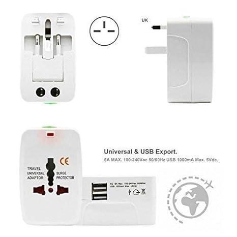 Worldwide Travel Adapter with Dual USB Charger Ports – Universal Power Solution | NISHU Superstores
