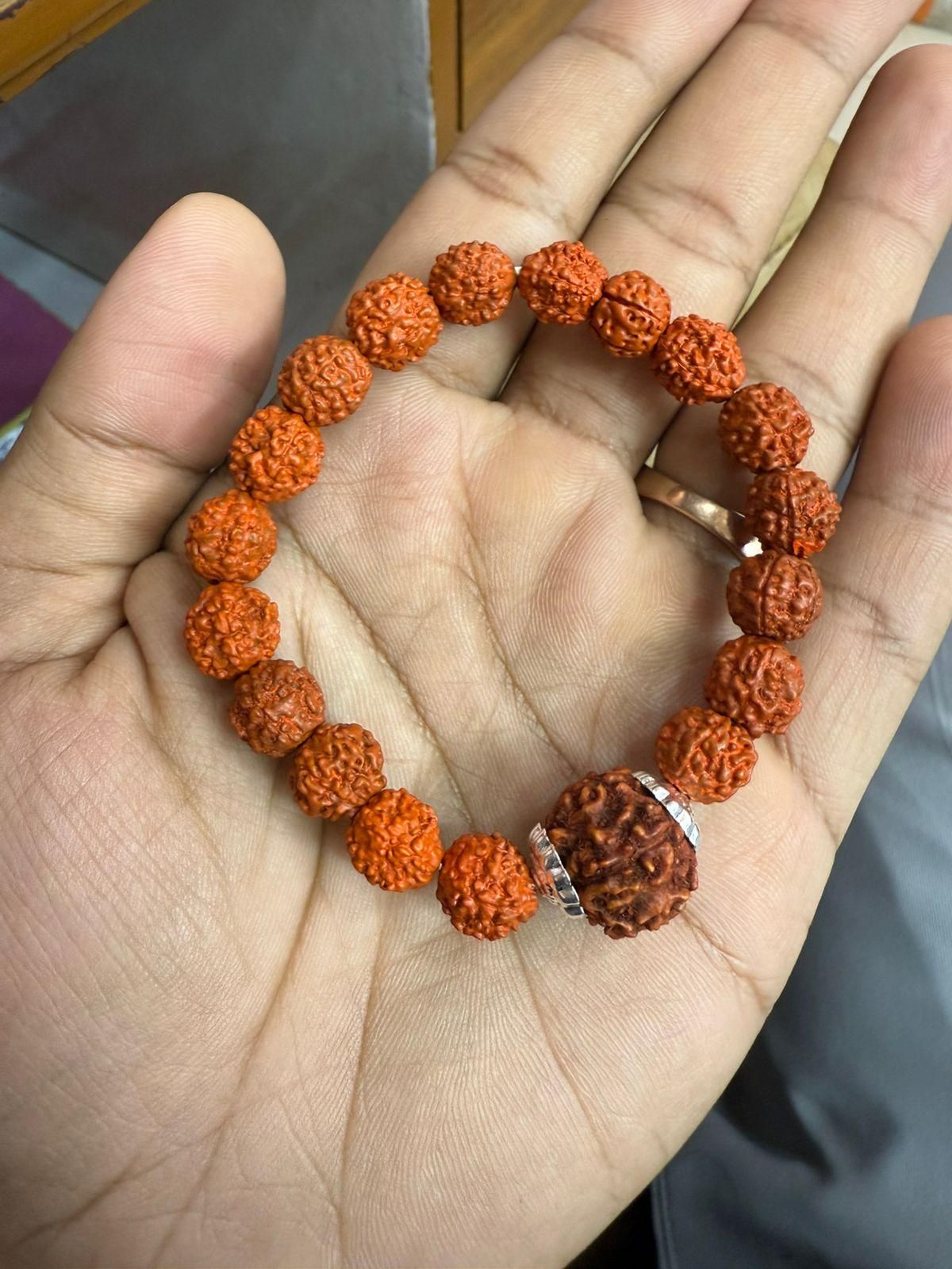 Authentic 7 Mukhi Rudraksha Bead Bracelet | Spiritual Healing Accessory – NISHU Superstores