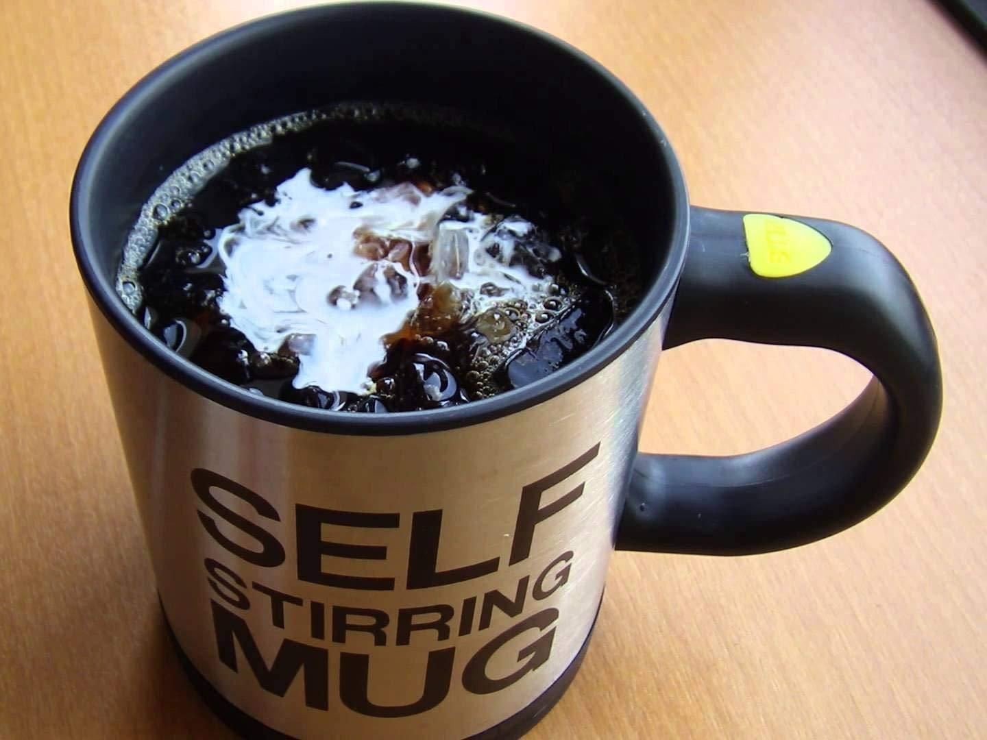 Self Stirring Coffee Mug – Automatic Mixing Travel Mug for Tea, Coffee & More | NISHU Superstores