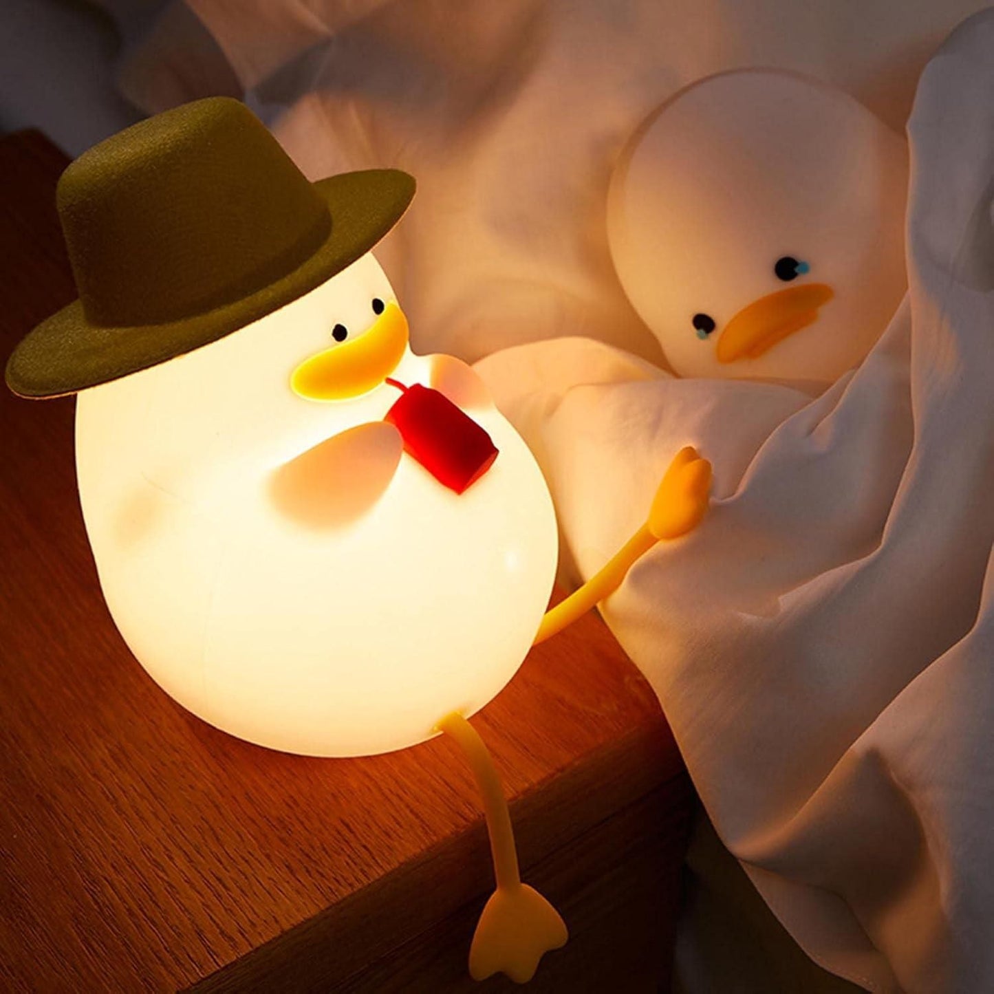 Silicon Snoring Duck Night Light – Soft Touch LED Lamp for Kids & Bedroom | NISHU Superstores