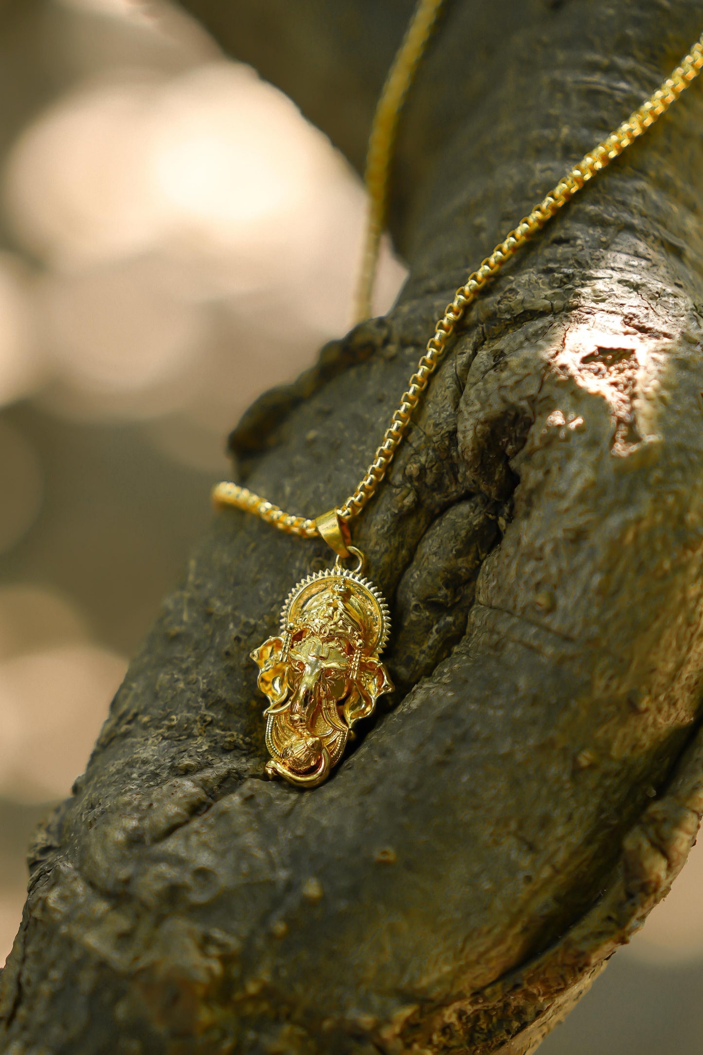 Ganesha Pendant with Gold Snake Chain – Divine & Stylish | NISHU Superstores