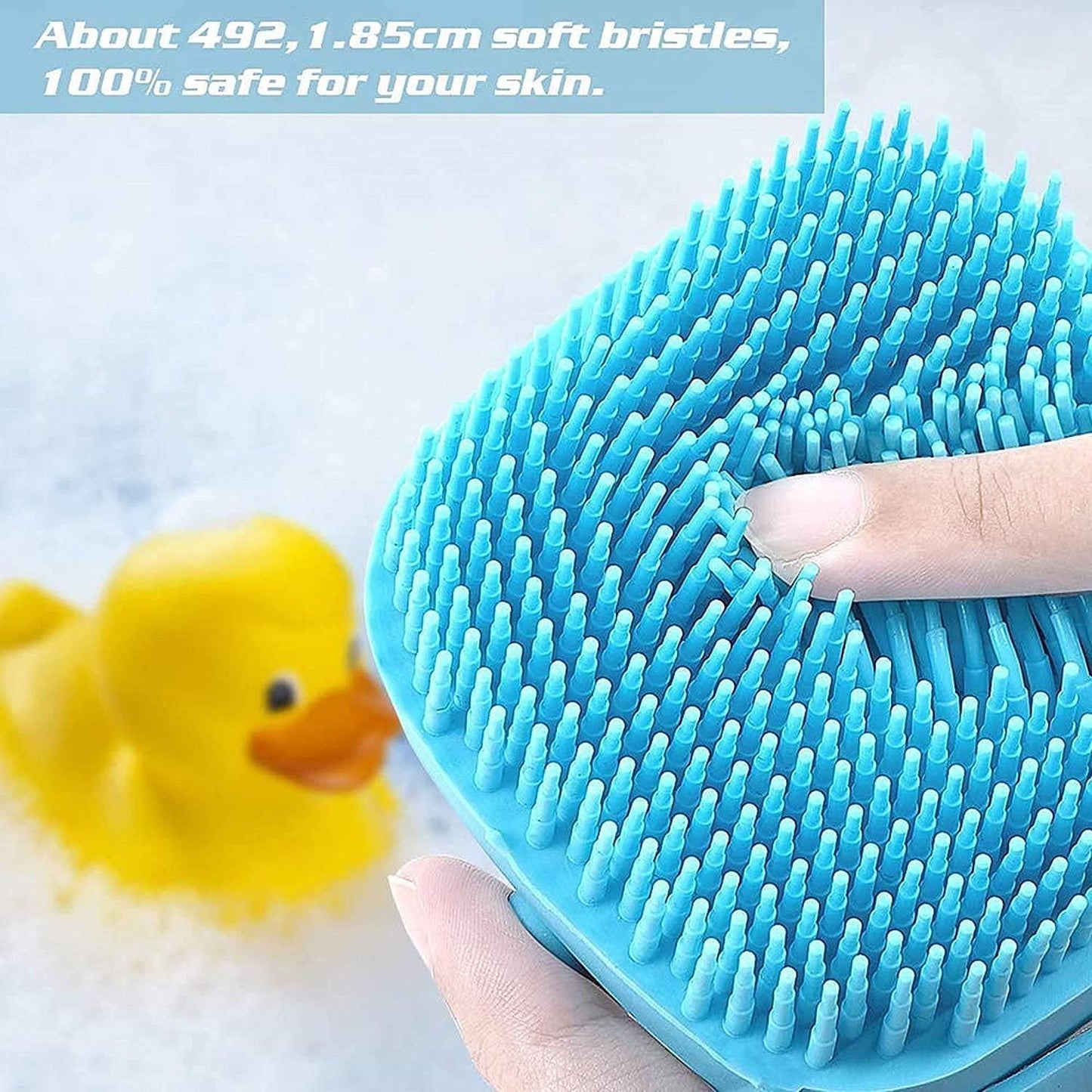 Soft Silicone Bath Brush with Hook – Gentle Scrubber for Babies & Adults | NISHU Superstores