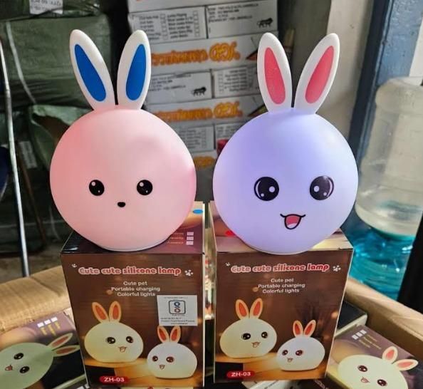 Silicone Bunny Touch Lamp – Cute Open Eye Night Light for Kids & Bedroom | NISHU Superstores