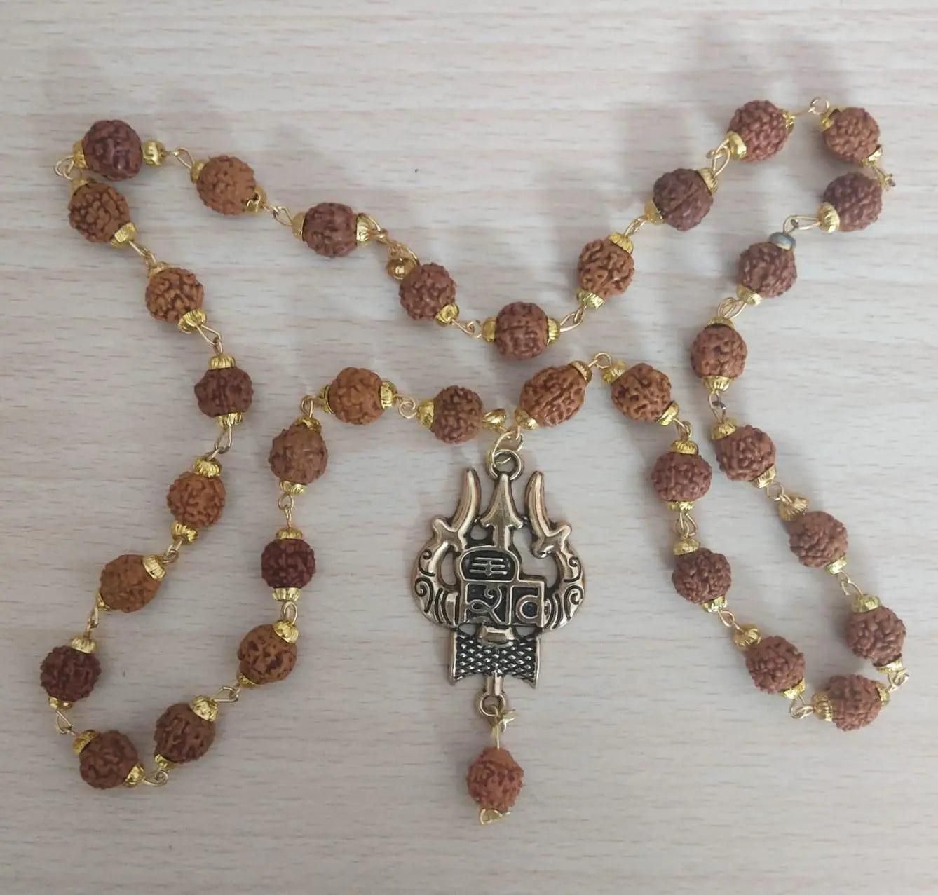 Latest Rudraksha Gold Plated Chain – Spiritual & Fashion Jewelry | NISHU Superstores
