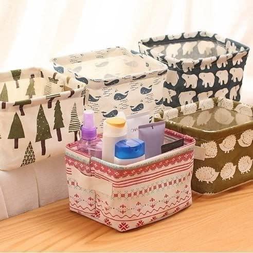 Canvas Fabric Storage Basket with Handle – Foldable & Stylish Organizer | NISHU Superstores