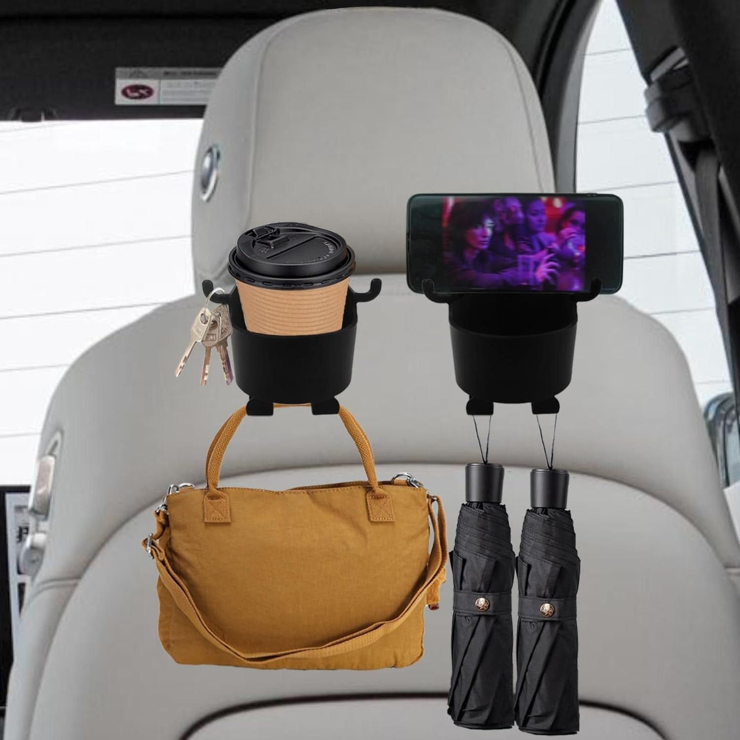 Multifunctional Hanging Storage Cup & Mobile Holder – Space-Saving Organizer | NISHU Superstores