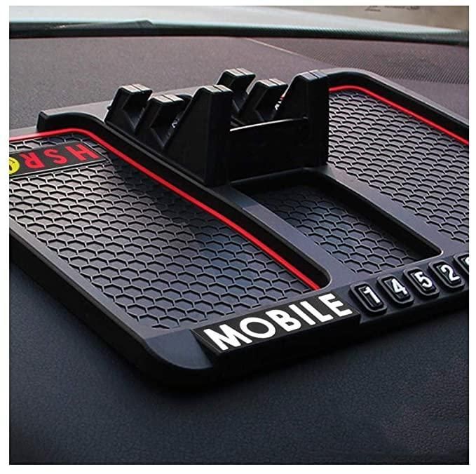 HSR Multifunction Phone & GPS Holder – Anti-Slip Silicone Pad for Car Dashboard | NISHU Superstores