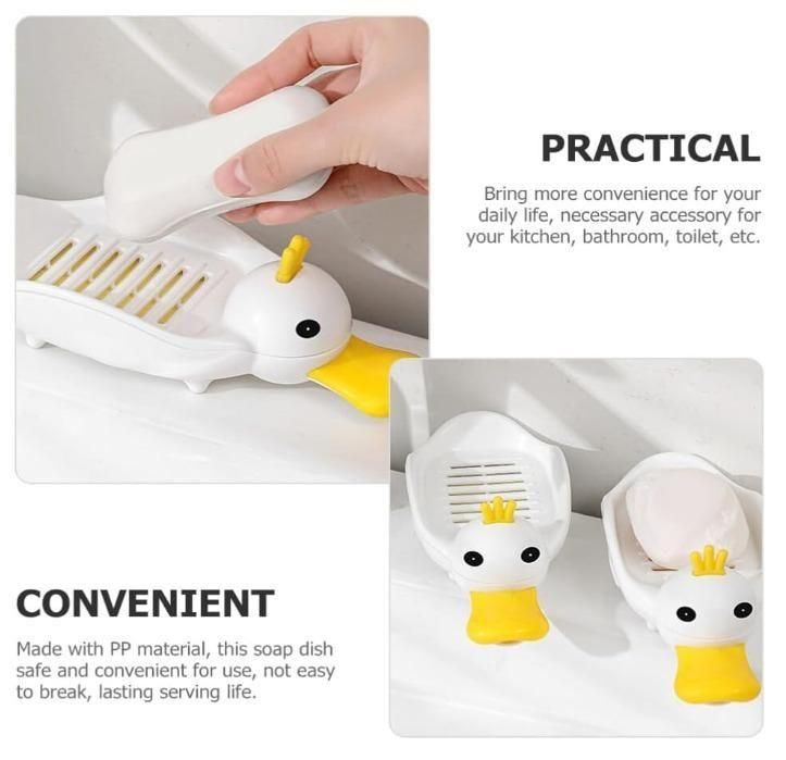 Self Draining Soap Dish Holder – Plastic Soap Tray (Pack of 2) | NISHU Superstores