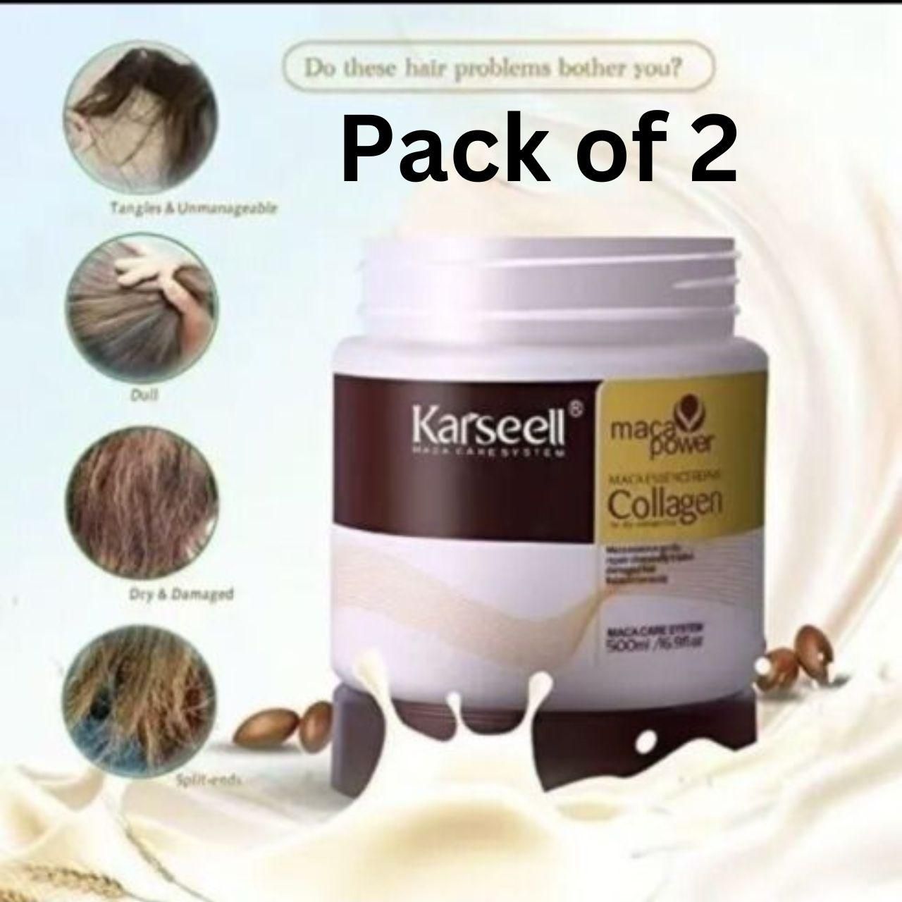 Karseell Maca Power Collagen Hair Mask – 100ml Pack of 2 for Hair Repair | NISHU Superstores