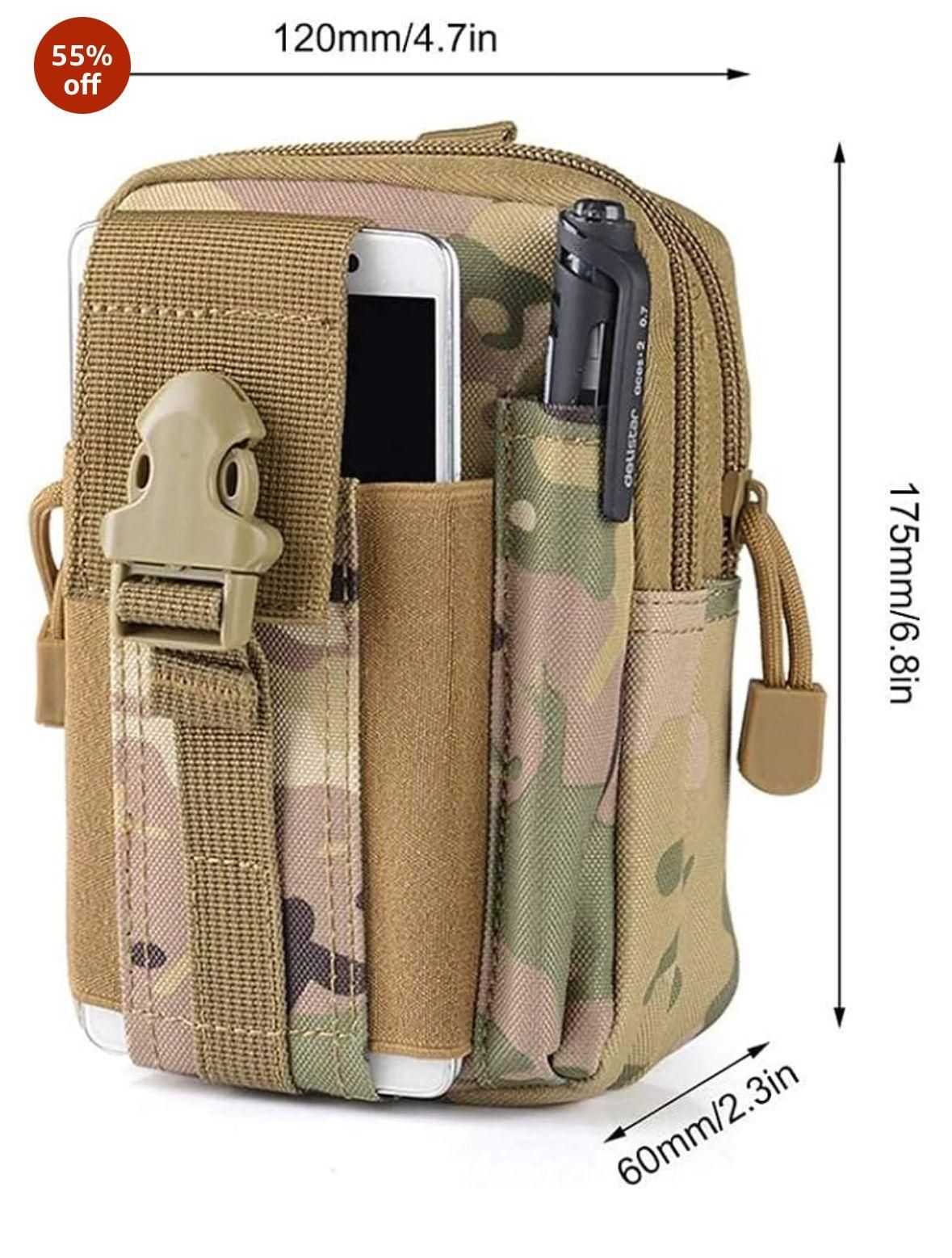 Multipurpose Tactical Waist Bag Molle Pouch – Durable & Compact | NISHU Superstores