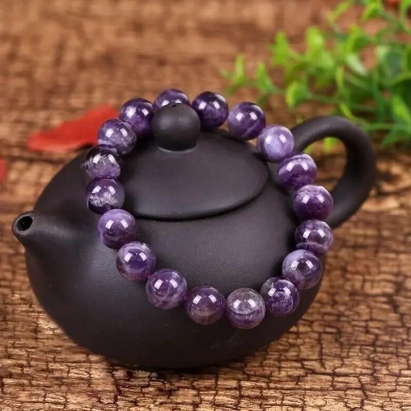 Stretchable Handmade Natural Crystal Stone Bracelet – Pack of 2 Spiritual Jewelry | NISHU Superstores