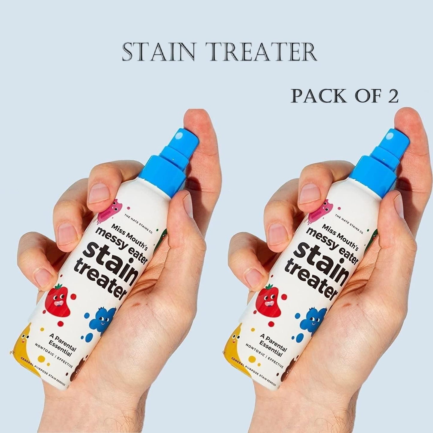 Miss Mouth's Messy Eater Stain Treater Spray – 100ml (Pack of 2) | Instant Stain Remover | NISHU Superstores