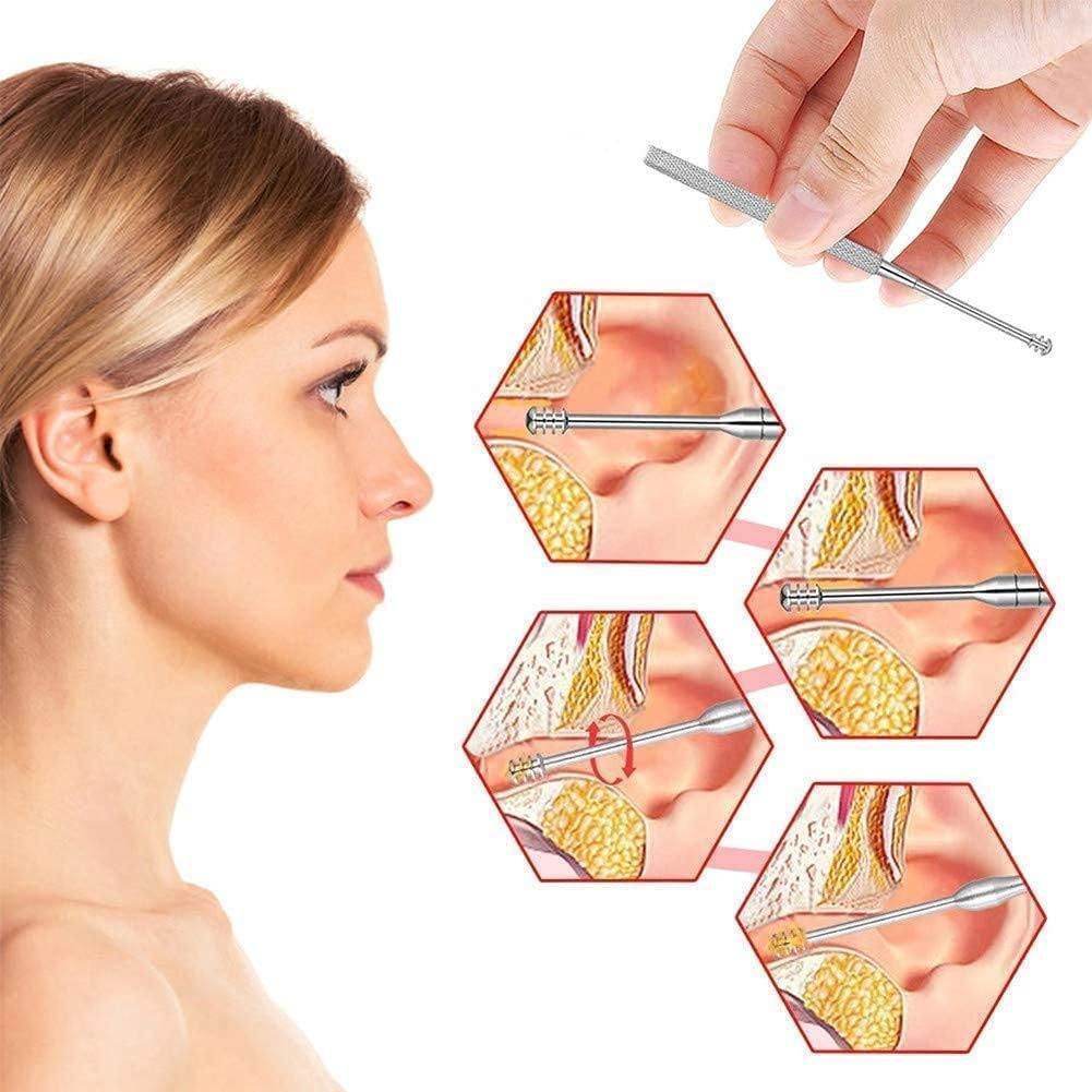 6-in-1 Stainless Steel Ear Wax Cleaner – Safe & Reusable Cleaning Kit | NISHU Superstores
