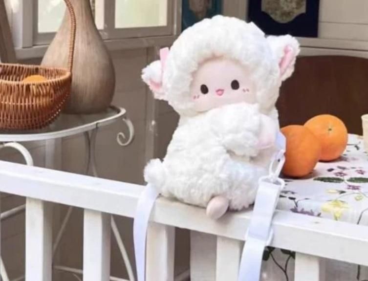 Cute Lamb Plush Bag (Small) – Soft & Adorable Crossbody Bag for Kids & Girls | NISHU Superstores